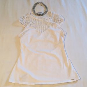 Beautiful lace blouse from bebe used once 👌🏽